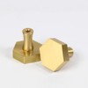 EVERGD Pure Solid Brass Gold Cabinet Drawer Door Knobs Wardrobe
