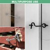M METERXITY 5-Pack Hook and Eye Latch for Door 3