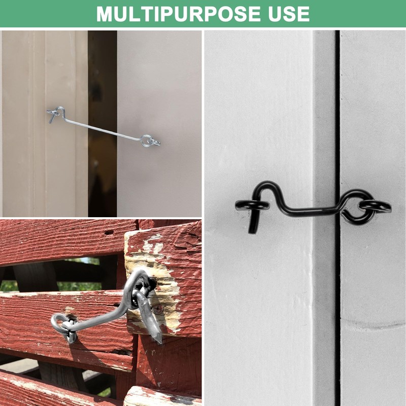 M METERXITY 5-Pack Hook and Eye Latch for Door 3