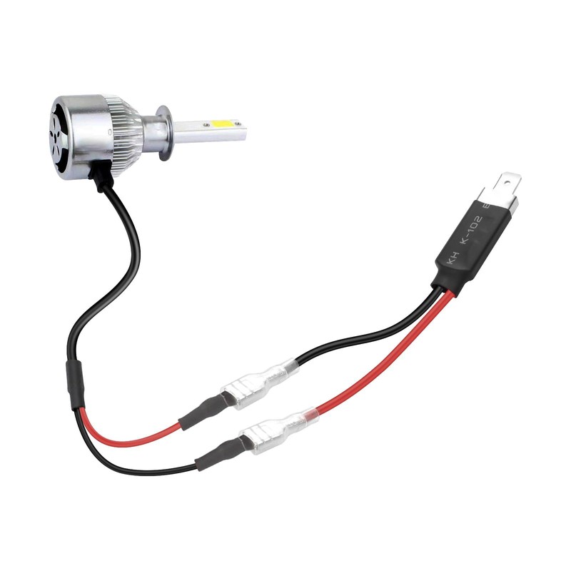 XMSJSIY H1 LED Wiring Headlight Converter Cables Conversion Harness Connector