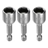 sourcing map 3pcs Hex Nut Driver Drill Bit 7/16" 6-Point