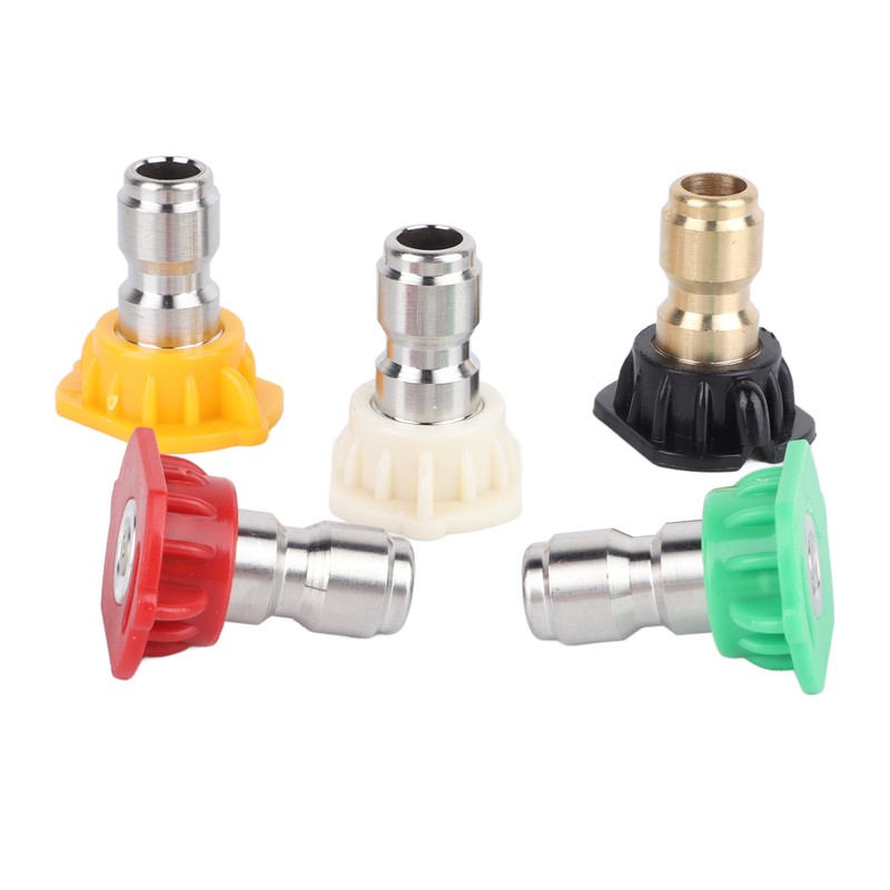 5 Pcs High Pressure Cleaning Spray Nozzle Multi Angle Strong