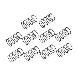 TOP-VIGOR 10Pcs Compression Spring, 1.2mm Wire Dia, 20mm OD, 35mm Free Length Dual Extended Durable Dual Hook Tension Spring for Furniture Screen Doors Repair Projects