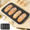 BLLREMIPSUR Mini Baguette Tray, Perforated French Stick Loaf Baking Molds