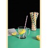qiqee 150pcs Stripe Paper Straws for Drinking Disposable Straws Disposable
