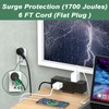 Desk Clamp Power Strip with USB C, Desk Surge Protector