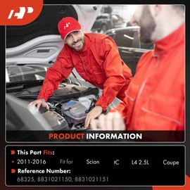 A-Premium A/C Compressor with Clutch Compatible with Scion tC 2.5L 2011-2016 Coupe