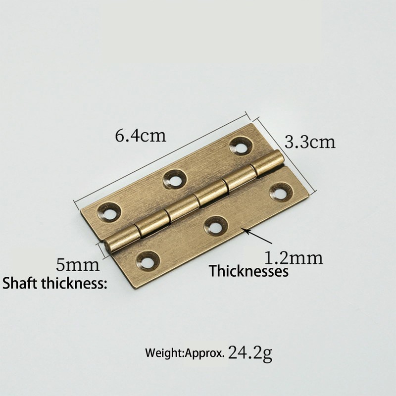4 Pcs 2.5" Door Hinges Brass Folding Hinges for Gate