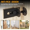 GEMASP Sliding Door Lock, 90 Degree Door Hasp Latch Lock,