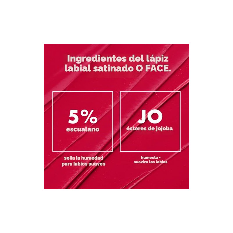 e.l.f. Cosmetics O Face Labial Satinado Effortless Rosa Mauve Suave