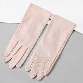 Mee Yoga Gloves, Summer UV Gloves, Women's Gloves, Fingers, Cotton, Virus Protection, Summer Gloves, Virus Protection, Summer, Smartphone, Thin, UV Protection, Washable, Cotton, Train, Commute,