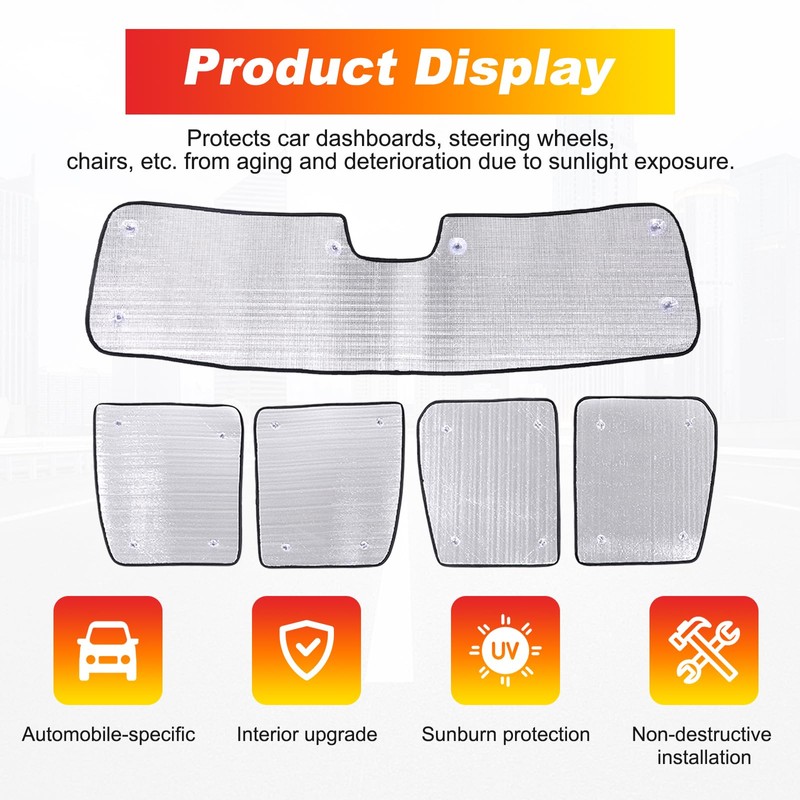 for Hummer EV Accessories Roof Sunshade&Front Sun Shade Set of