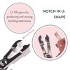 hair2heart Rebonding Set: Professional Hair Extension Kit with Heat Tongs,