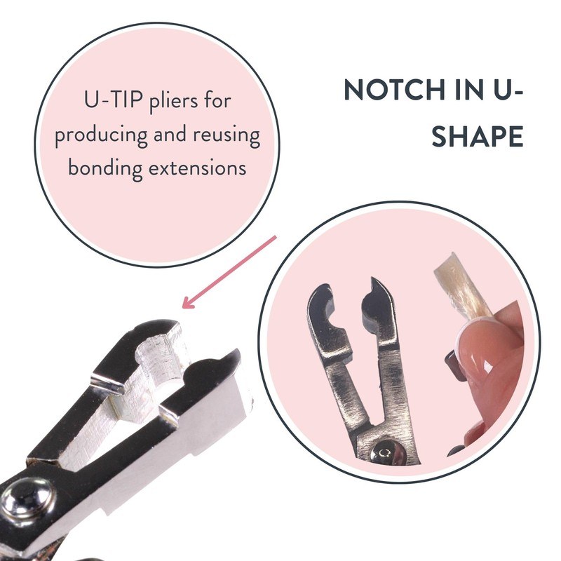 hair2heart Rebonding Set: Professional Hair Extension Kit with Heat Tongs,