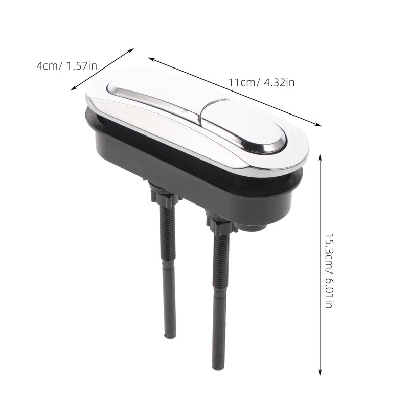 DOITOOL Dual Flush Valve Replacement Button 11x4 cm Toilet Tank