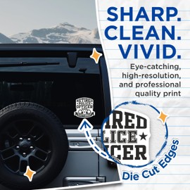 (2 Pack) Retired Police Officer Stickers - Humorous Law Enforcement - Retirement Police Badge Decal - 5" On Longest Side - Sticks to Smooth Flat Surfaces - Made in USA - BMCS5817