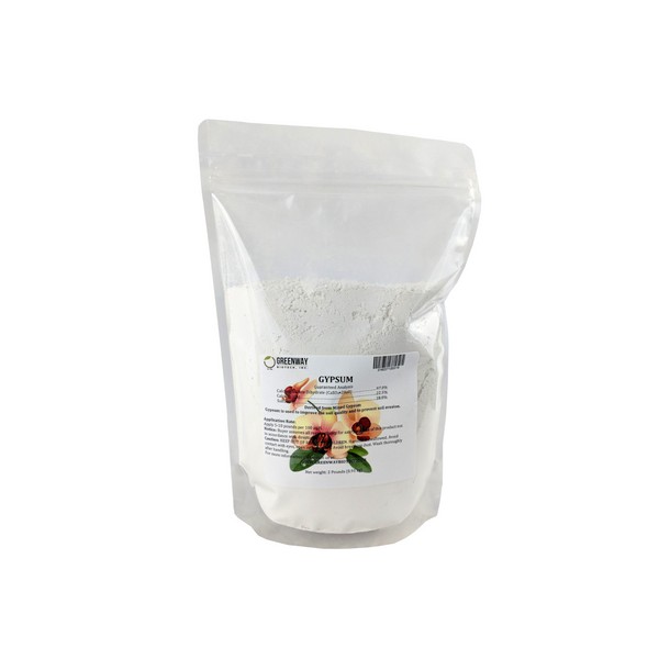 Gypsum Powder Calcium Sulfate Fertilizer Solution Grade 2 Pounds