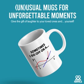 Sometimes I Go Off On A Tangent Math Lover Gifts Geometry Teacher Mathematics Engineering STEM Students Novelty Drinkware Ceramic Mug 11 oz White