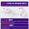 Lawn Mower Deck Belt Fits MTD Cub Cadet 754-05012, 954-05012A,