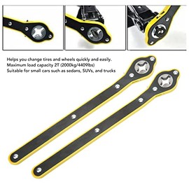 Llave de Carraca,13.4in Carga Máxima 2T Car Jack Ratchet Wrench Herramienta de Reparación para Coches SUV Camiones