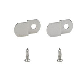 LC LICTOP 1/4" Canvas Offset Clips 1Hole Z Shape Picture Frame Braces Brackets 120PCS