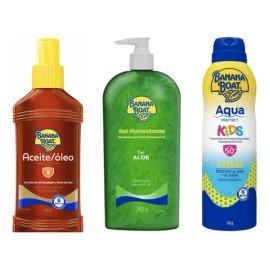 Set Solar Bloqueador+ Gel Humectante Aloe+ Aceite Bronceador