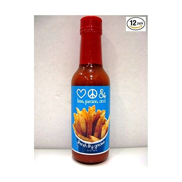 Love, Peace And French Fry Grease Hot Sauce - (12 Pack)