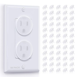 Clear Outlet Covers（60 Pack)-Baby Safety Plug Covers-Outlet Covers Baby Proofing-Electrical Outlet Covers