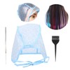 Gorro para mechas, Reutilizable Highlight Cap, con Pinceles para Teñir