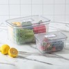 SIMPLEMADE Clear Refrigerator Organizer Bins - Clear Bins for Fridge,