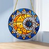 Sun and Moon Stained Window Hangings with Chain – Acrylic
