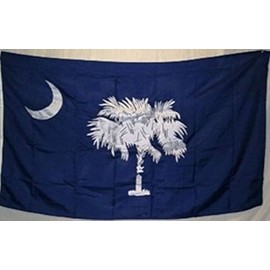 3x5 Embroidered Sewn South Carolina SC Sleeve 100% Cotton Flag 3'x5'