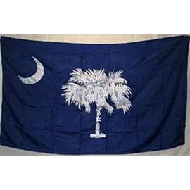 3x5 Embroidered Sewn South Carolina SC Sleeve 100% Cotton Flag 3'x5'