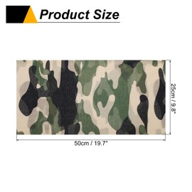 HARFINGTON Summer Cooling Neck Gaiters Sun Protection Face Mask Fishing Neck Gaiter Sunscreen Breathable Bandana for Men Women, Camo Green-Gray