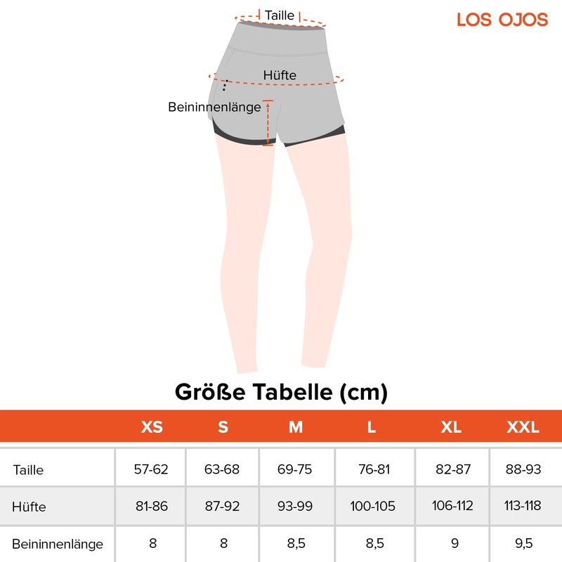 LOS OJOS Women's Tennis Shorts, gray