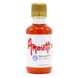 Amoretti - Natural Prune Extract Water Soluble 2 oz - Highly Concentrated & Perfect For Pastry, Savory, Brewing, and more, Preservative Free, Vegan, Kosher Pareve, Keto Friendly