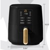 Beautiful 3 Qt Air Fryer with TurboCrisp Technology, Black Sesame