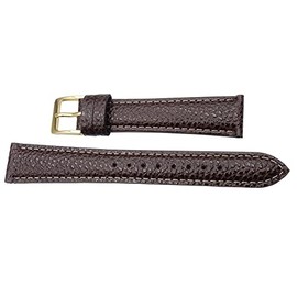 Seiko DXG9 Men's Watch Band, 0.7 inch (19 mm), Shrink Leather, Brown