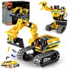 VATOS Technik Excavator Toy Robot 2-in-1 Toy Construction Kits for