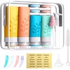 Janety Kit De Botellas De Viaje Y Envases Portátiles Rellenables