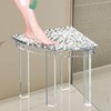 Acrylic Shower Bench - Perfect Corner Shower Stool, Ideal Shower
