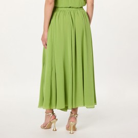 The Drop Women’s Spinach Layered Chiffon Maxi Skirt, M