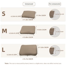 GOTENTIFY Waterproof Compression Packing Cubes 2/3/4 sets, Large Travel Packing organizers for Carry on Luggage, 2 Sides Expandable Storage Bags for Backpacking, Suitcases (Brownish, Pack 3(L+M+S))