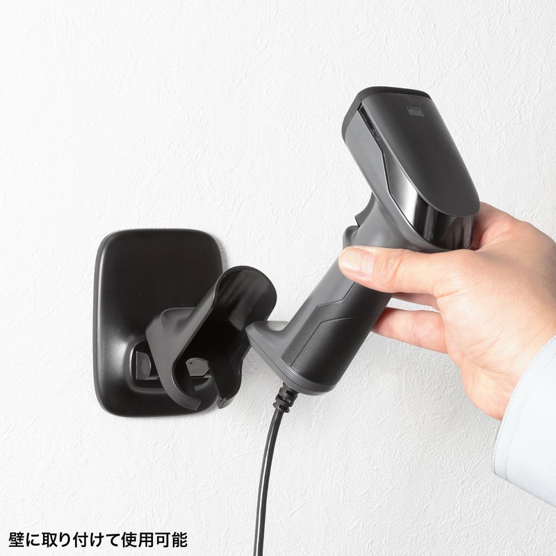 Sanwa Supply BCR-2D10GY 2-Dimensional Barcode Reader (with Stand, QR Code