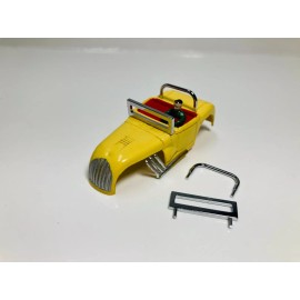 AURORA ~ T-JET  #1365~" HOT ROD ROADSTER " Chrome  Windshield & Roll Bar ~ NEW ~