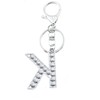 Xsclpomddy Alphabet Letter Key Ring Cute Key Ring Glitter Stones