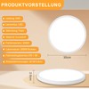 ZMH Ceiling Light LED Ceiling Light Bathroom Lamp Flat Diameter