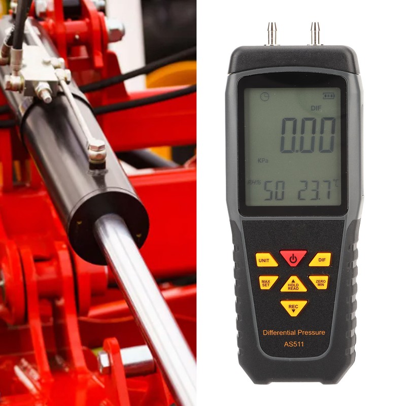 Differential Pressure Tester Meter Digital Sensor Gauge Smart Handheld for