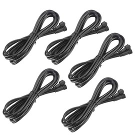Sumaote 6.56ft 2m 5Pin Extension Cable Wire with Male and Female Connectors at Both Ends for RGBW Color LED Deck Light (5 Pin, 6.56ft, 5 Pack)
