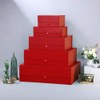 PLINJOY Extra Large Red Gift Box 16.5x14x5.5 Inches,Gift Boxs for